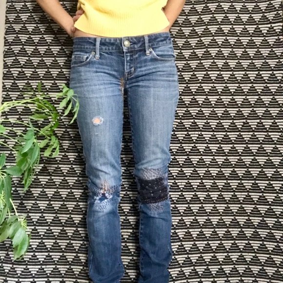 AE mended&patched Lo-rise jeans, 2 - Picture 11 of 14